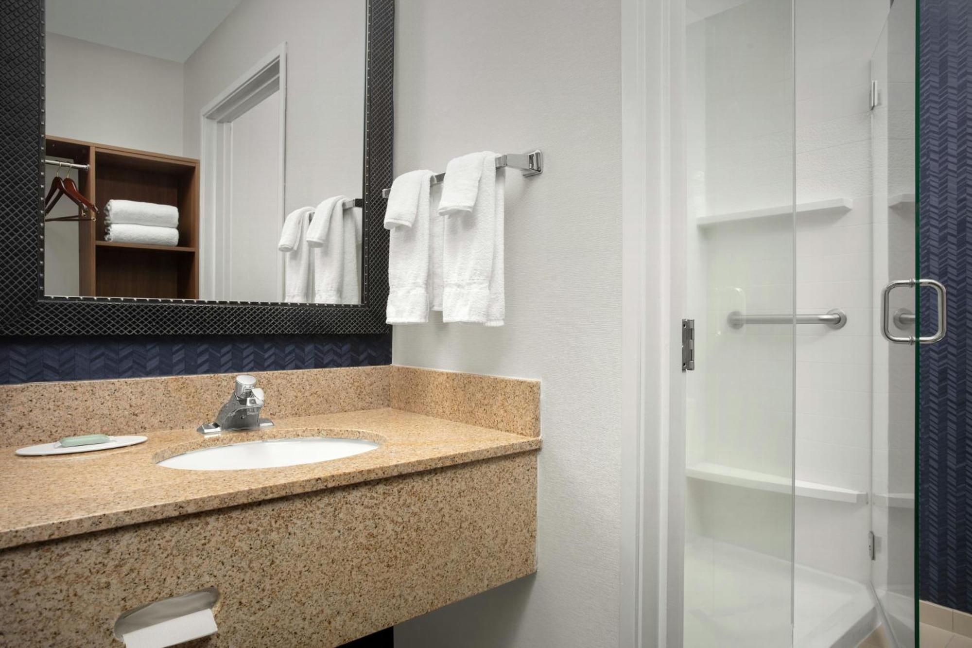 One-Bedroom King Suite with Roll-In Shower and Sofa Bed - Mobility Access/Hearing Accessible